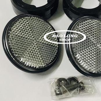 Mắt Mèo Phản Quang Gắn Phuộc Các loại Xe Máy (pass tròn gắn phuộc) Màu Bạc