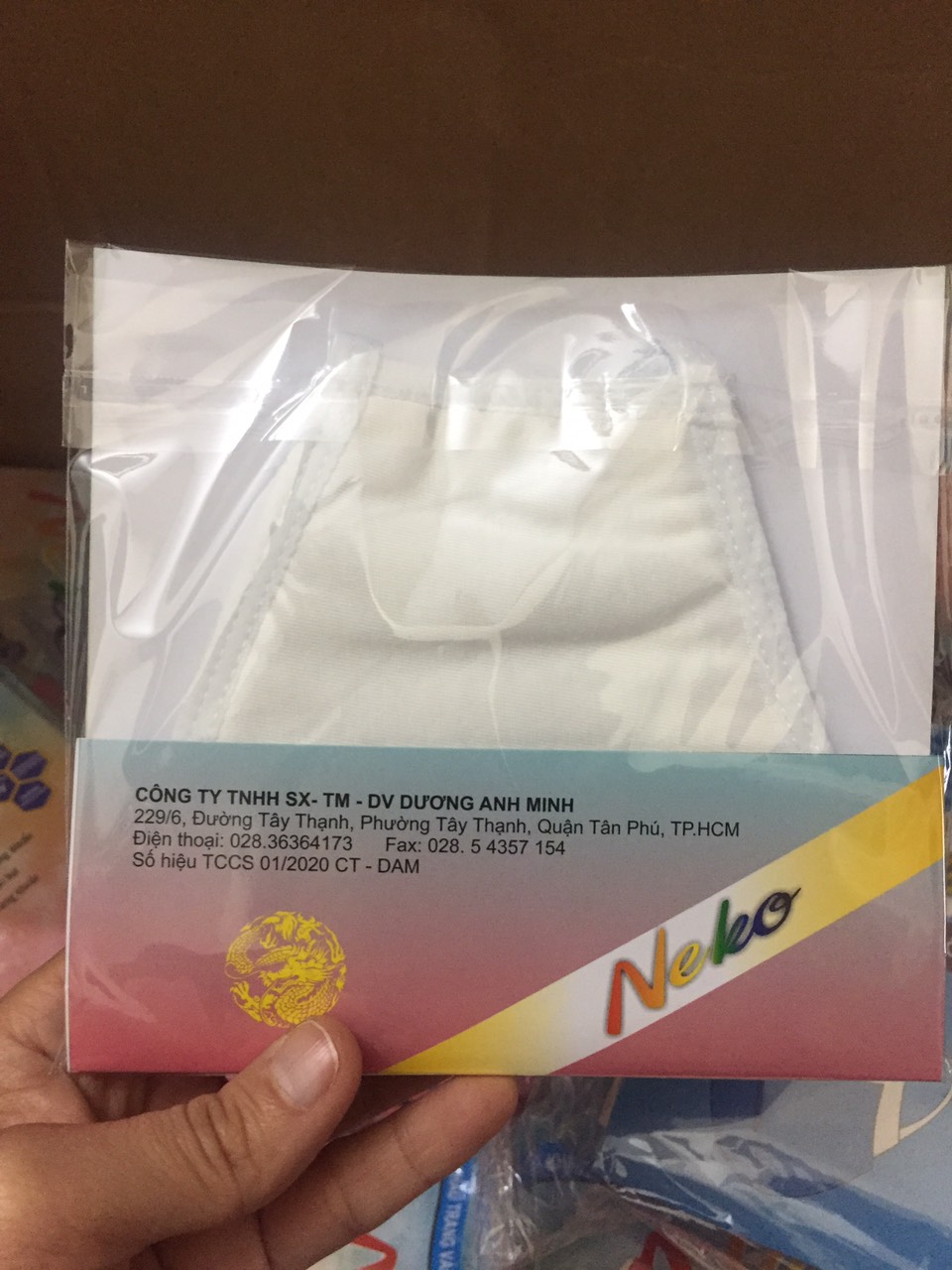 Khẩu trang vải kháng khuẩn cao cấp- 1 túi 1 chiếc
