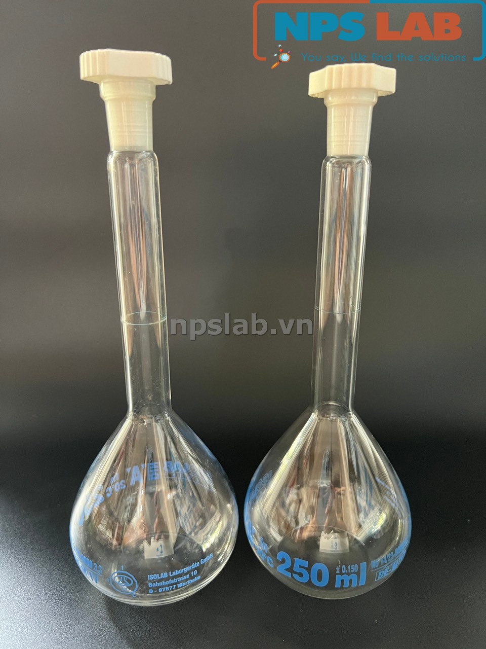 Bình định mức thủy tinh Isolab