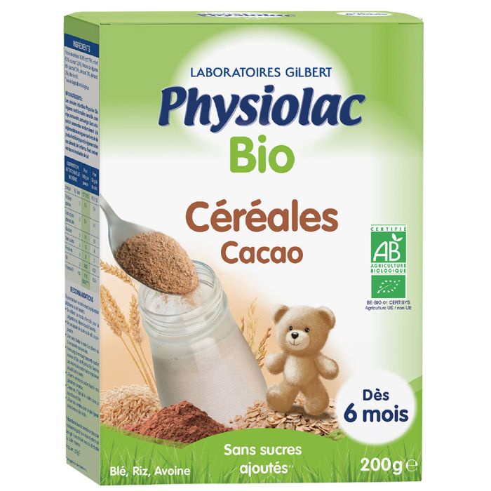 [SHIP AIR] Bột lắc sữa hữu cơ Physiolac cho bé từ 4 tháng 200gram