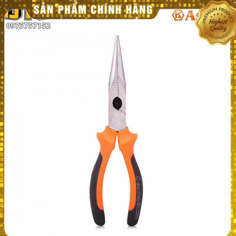 Kìm nhọn tiêu chuẩn, thép Nhật Asaki 6 inch/150mm