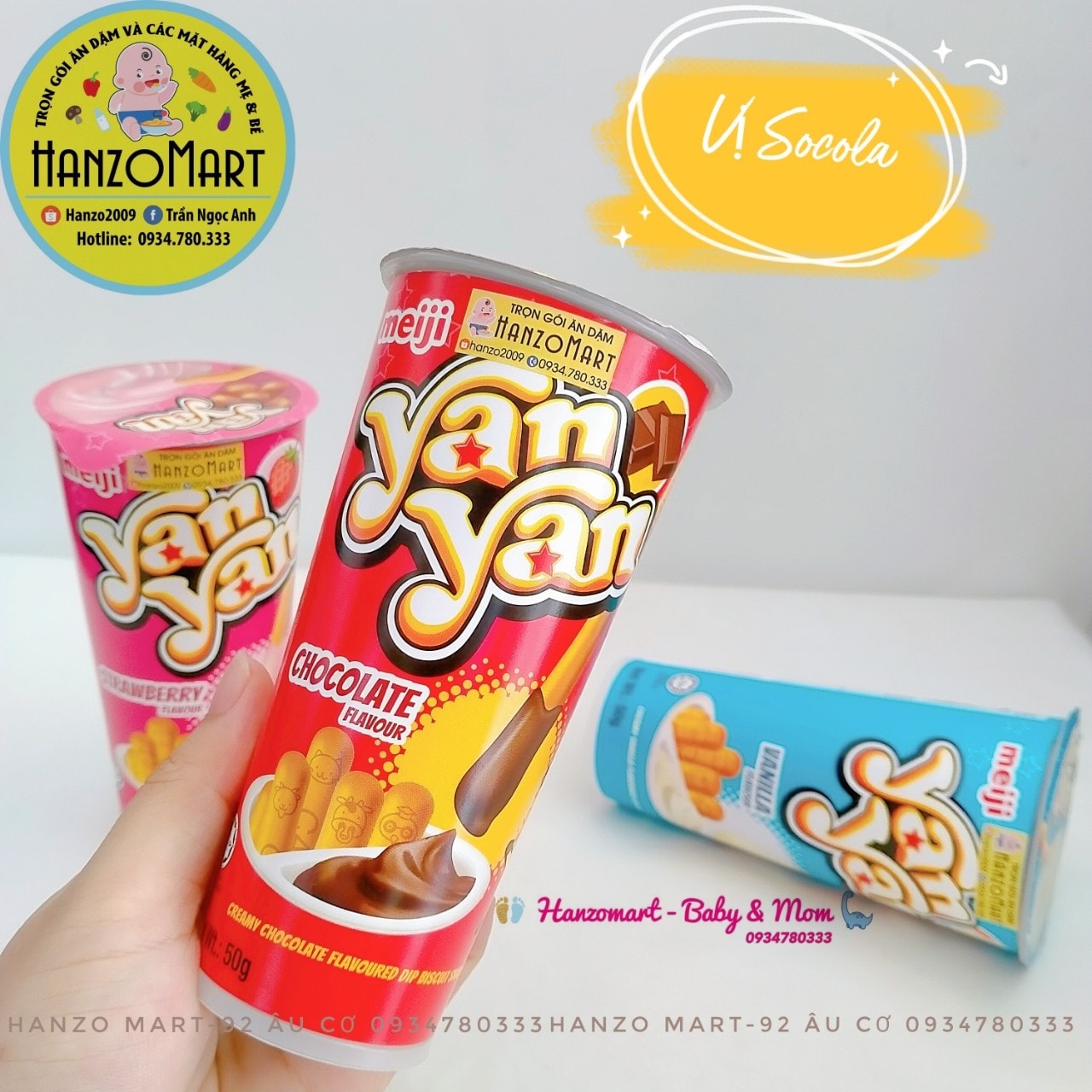 Bánh Que Chấm Meiji Yanyan Các Vị Ly 50g