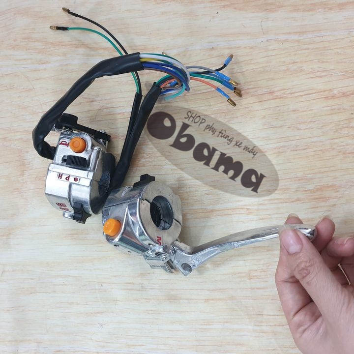Công tắc xe CUB 82(có đề) - Cùm công tắc xe CUB 82 có TRÁI PHẢI