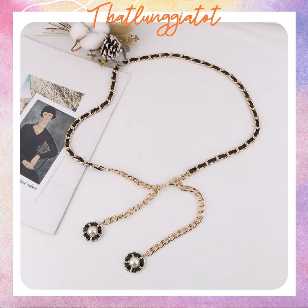 Đai váy xích cá tính belt phối đầm DV066 - Thắt Lưng Giá Tốt