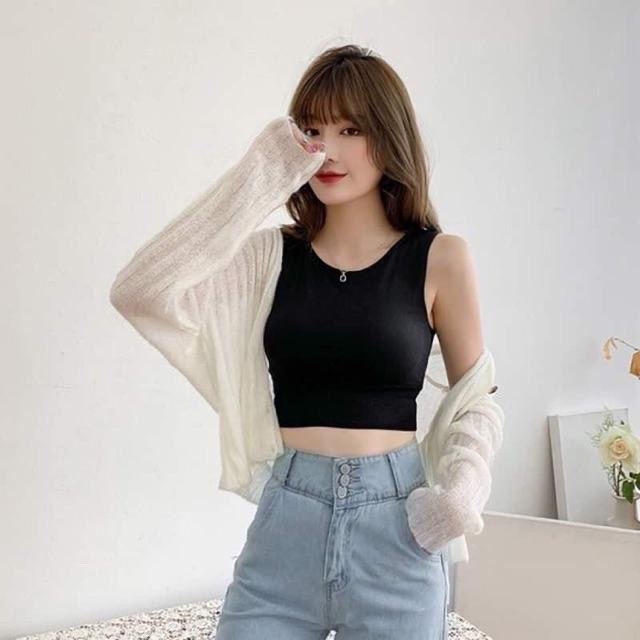 Áo bra cotton croptop siêu đẹp mẫu mới 🌿 Áo kết hợp mặc tập thể thao và đi chơi ...  🌿 Áo mặc đi chơi