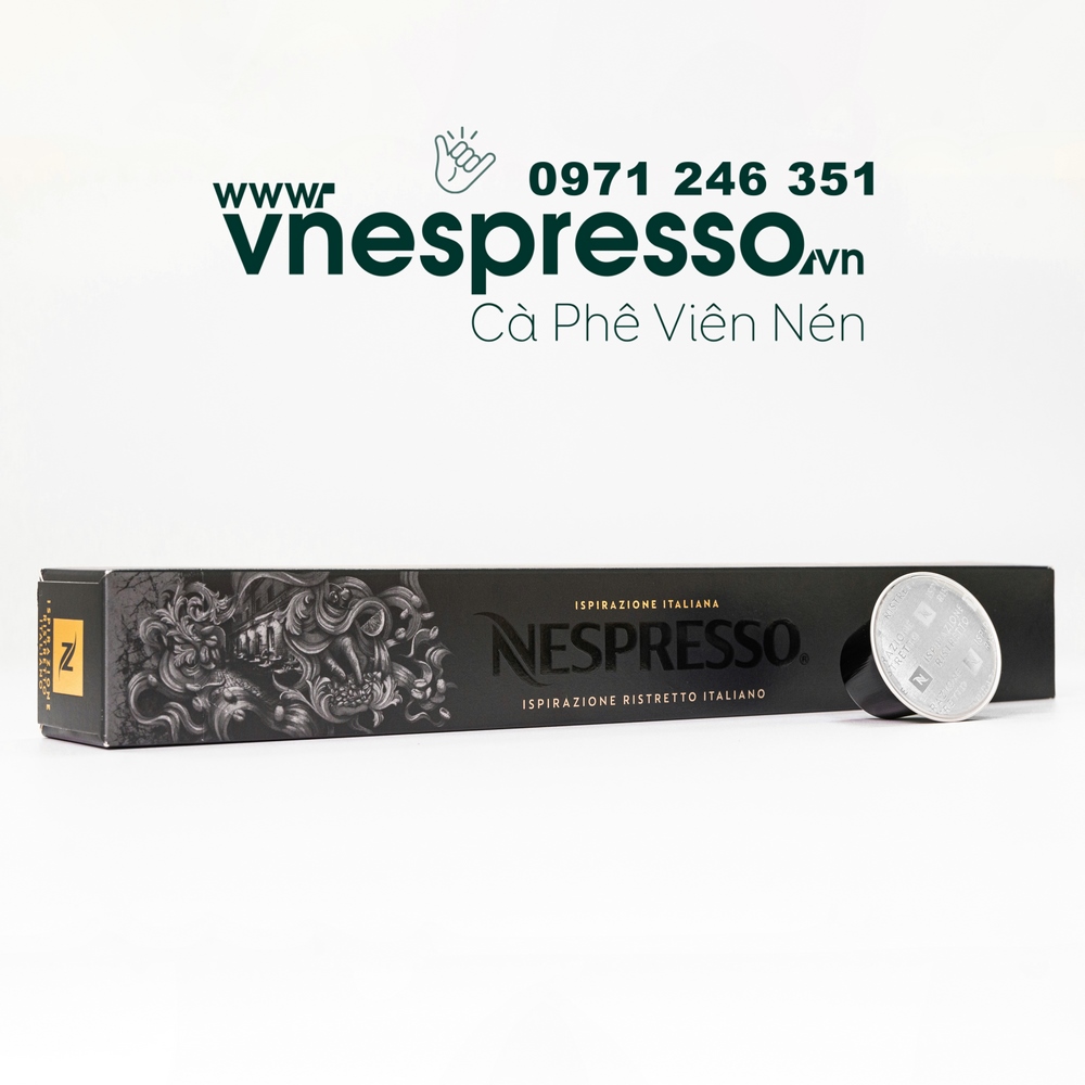 BÁO GIÁ Cà Phê Intenso | Shopee Lazada Sendo Tiki mới nhất 52 Viên nén cà phê Nespresso RISTRETTO- Dòng "ĐẬM ĐÀ" INTENSO - hộp 10 viên