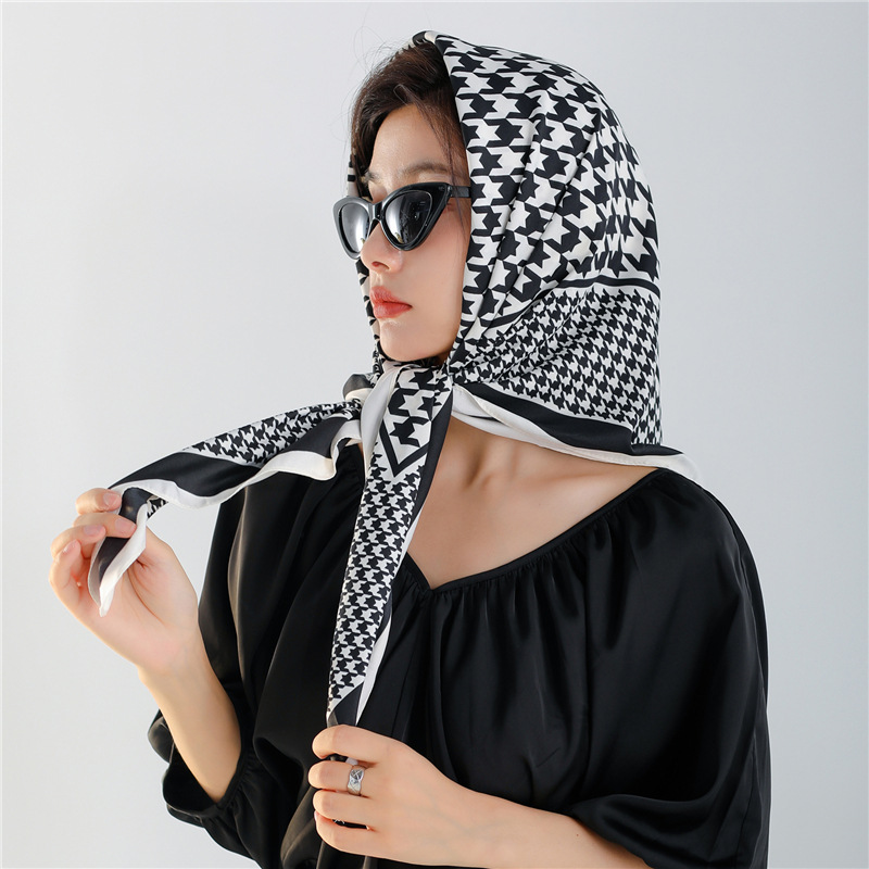 Khăn Lụa quàng cổ Vuông 90x90 Cm Choàng Vai - Khăn lụa Nikendo  KL2