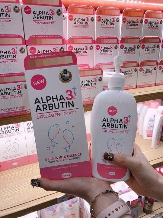 Sữa dưỡng thể Collagen Alpha Arbutin 500ml