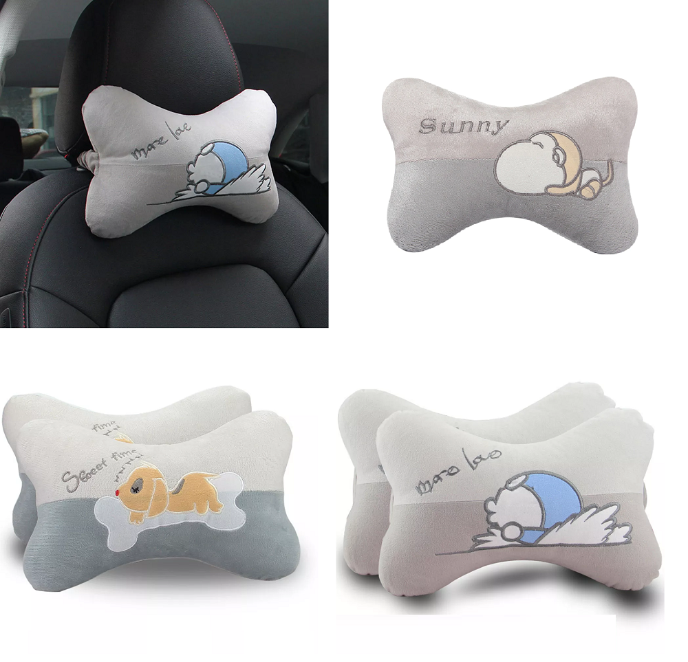 Cặp Gối Tựa Đầu Ô Tô Lông Cừu CUTE