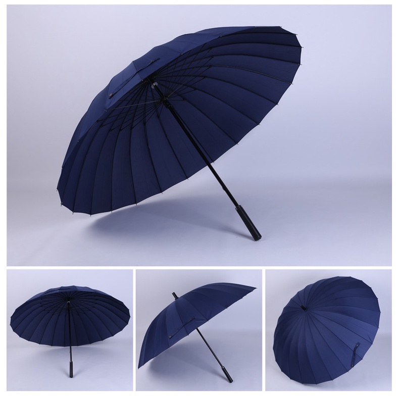 Ô siêu to, ô dù cỡ lớn cán dài 24 nan chống lật, tán rộng 130cm cho 3 người - siêu chắc loại đẹp