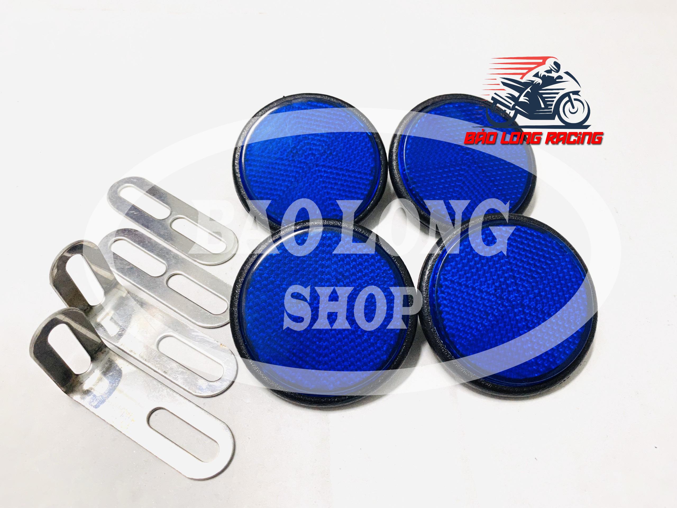 Mắt Mèo Phản Quang gắn mọi loại xe máy (màu Xanh Dương) 2 cặp trước sau pass INOX,Sản Phẩm Chất Lượng, Gian Hàng Uy Tín, Giá Cả Cực Tốt, Mua Ngay.