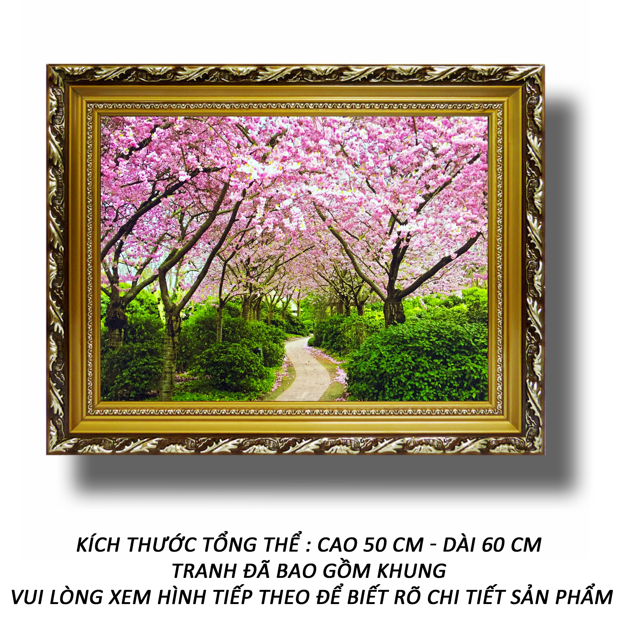 Tranh Treo Tường - Con Đường Màu Xanh - Tranh Mỹ Thuật Minh Hiền