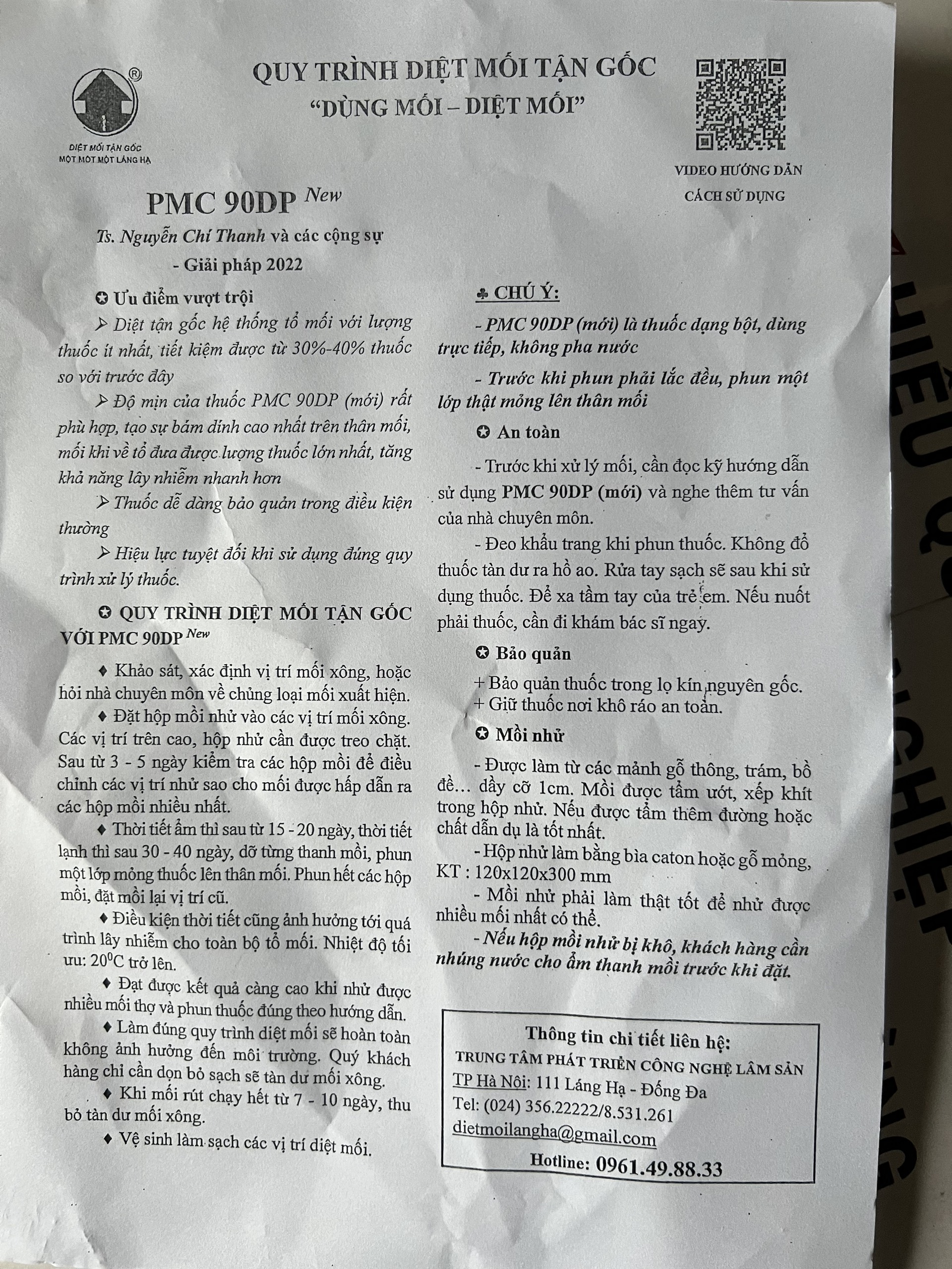 Thuốc trừ mối PMC 90DP chính hãng