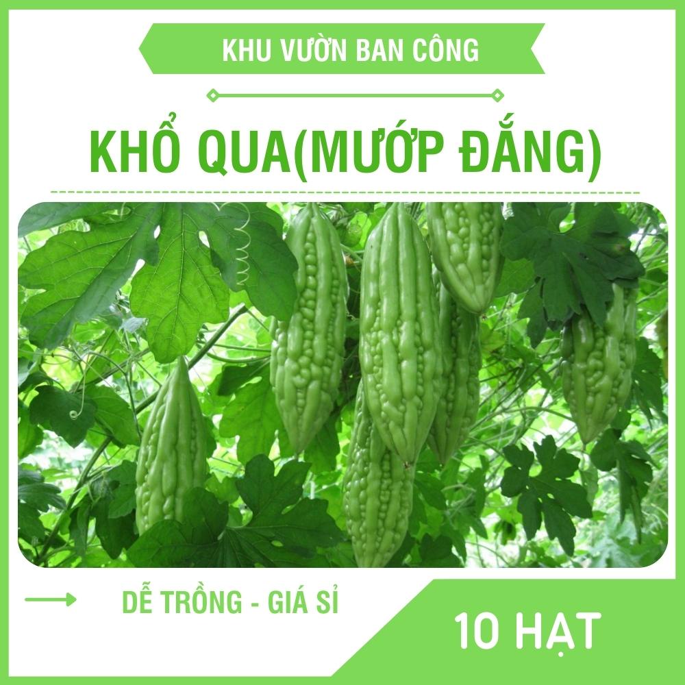 Hạt giống mướp đắng lai f1 trái dài quy cách gói 10h - 2h - khu vườn ban công