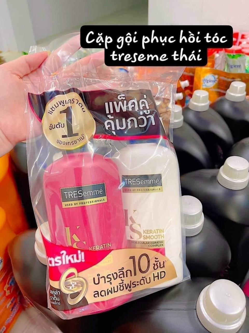 Dầu gội-xã Tresemme KERATIN SMOOTH Thái Lan 400ml/450ML