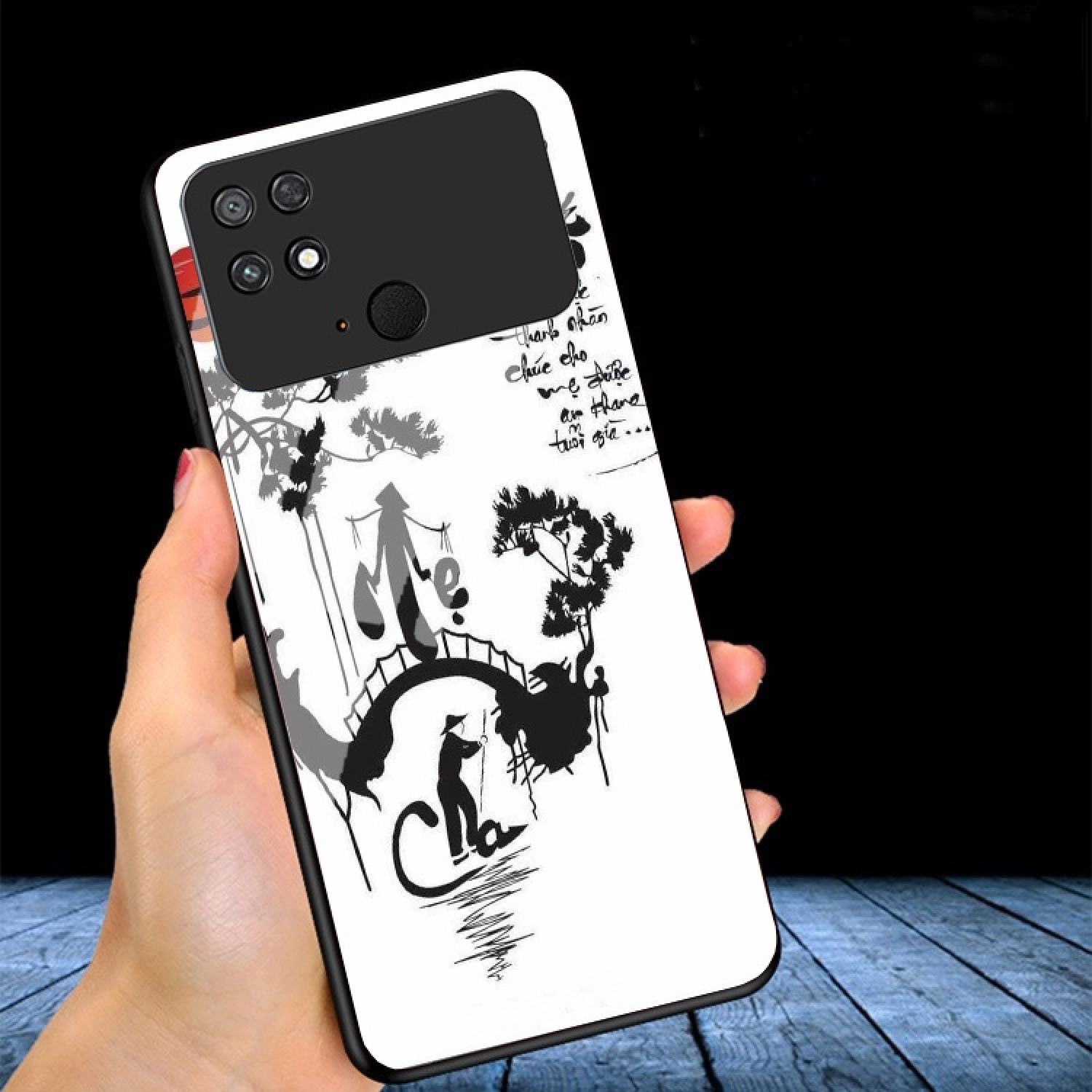Ốp Lưng XIAOMI POCO C40 mặt kính gương bóng