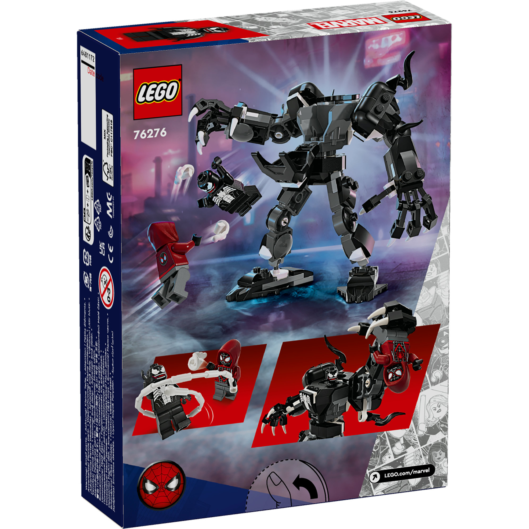 LEGO SUPER HEROES 76276 Đồ chơi lắp ráp Chiến giáp Venom (134 chi tiết)