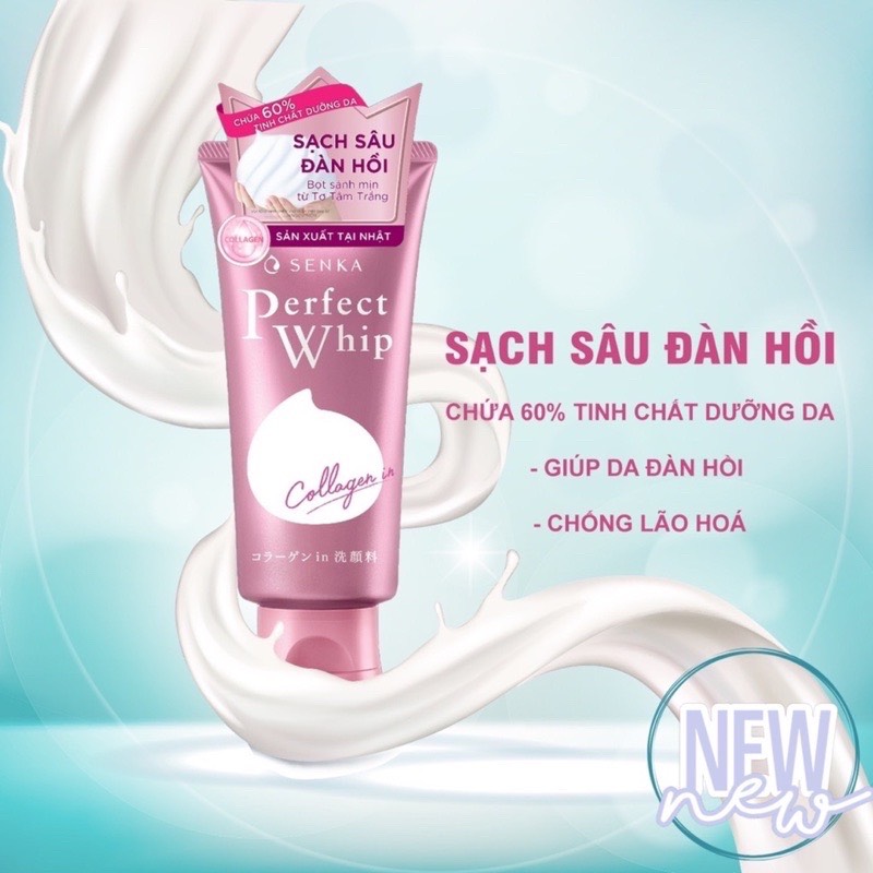 Sữa rửa mặt senka perfect whip 100g & 120g