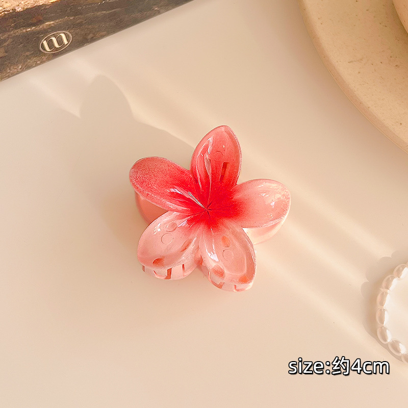 4CM Kẹp Tóc Gấp Tóc Hoa Sứ Mini Nhiều Màu Sắc Thời Trang