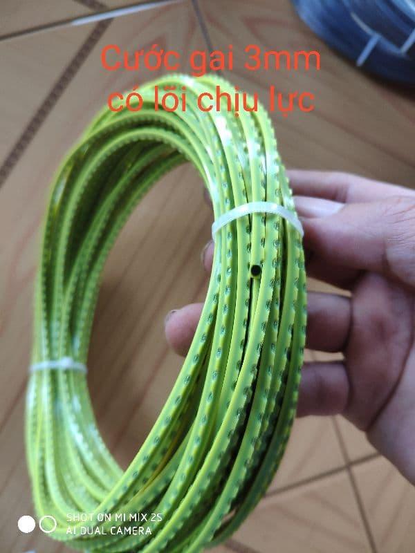 Cước cắt cỏ gai xanh 3mm có lõi chống đứt - Cuộn 13m