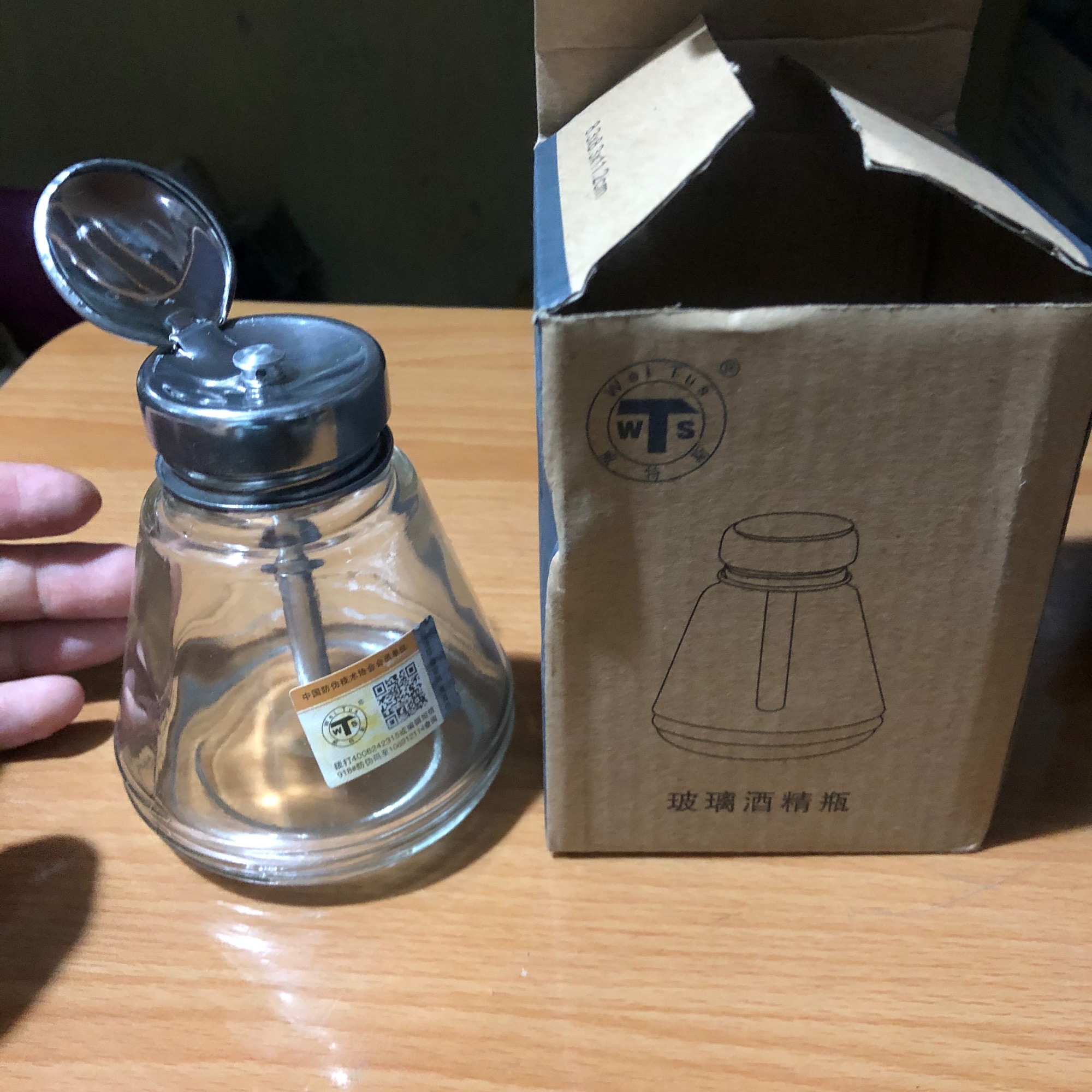 Lọ đựng nước putin thủy tinh