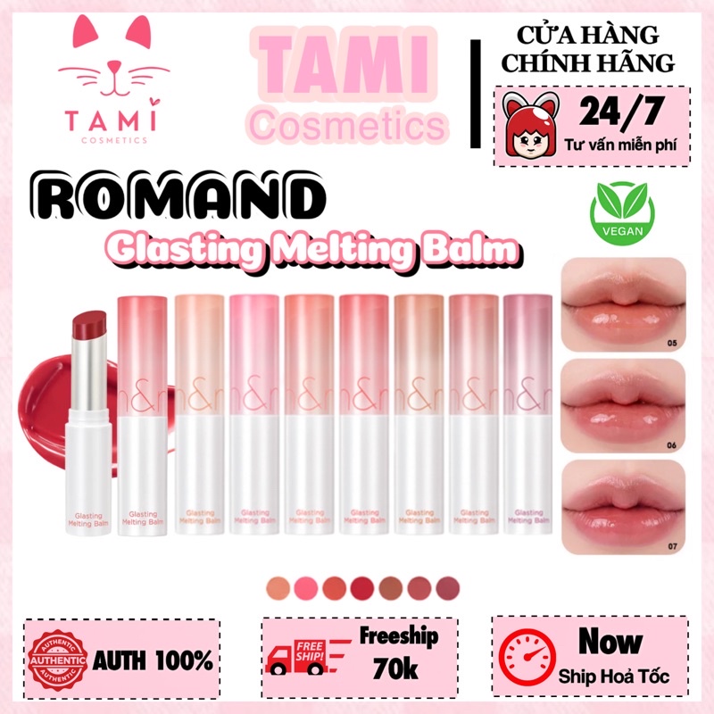 Son dưỡng có màu Romand Glasting Melting Balm 3.5g