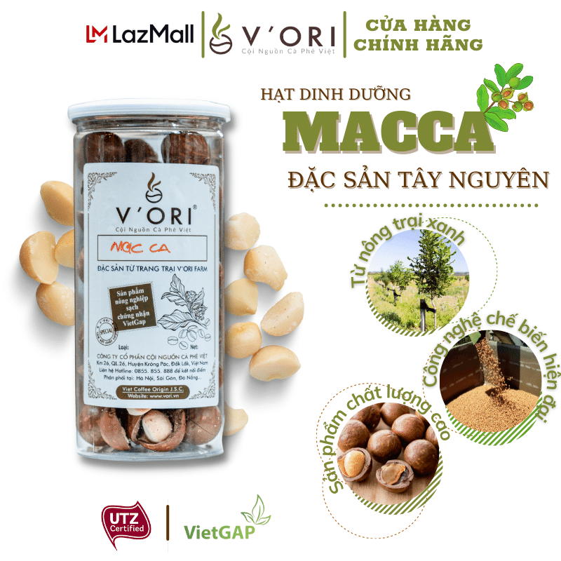 HẠT MACCA V'ORI CAO CẤP 500GR (CHUẨN VIETGAP)