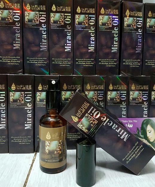 [HCM]Tinh dầu dưỡng tóc miracle oil infuse cà phê