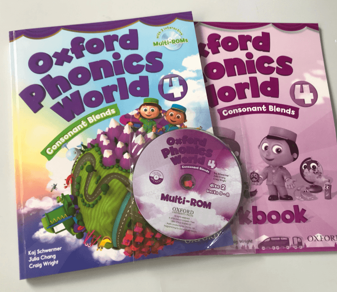 Bộ Oxford Phonics World 4 (2 sách + CD)