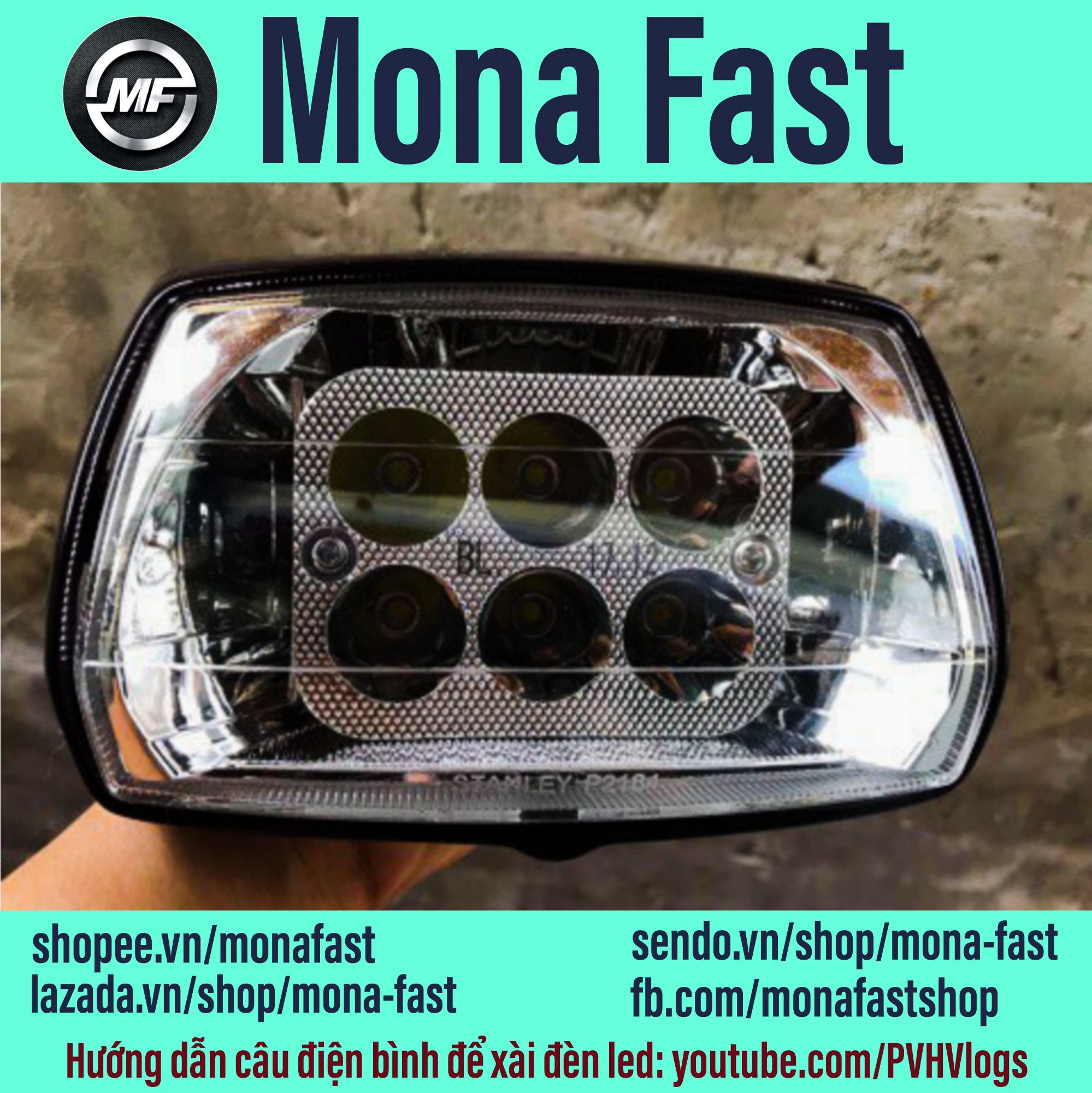 Pha đè Dream led 6 bóng (choá led dream 6 bóng)