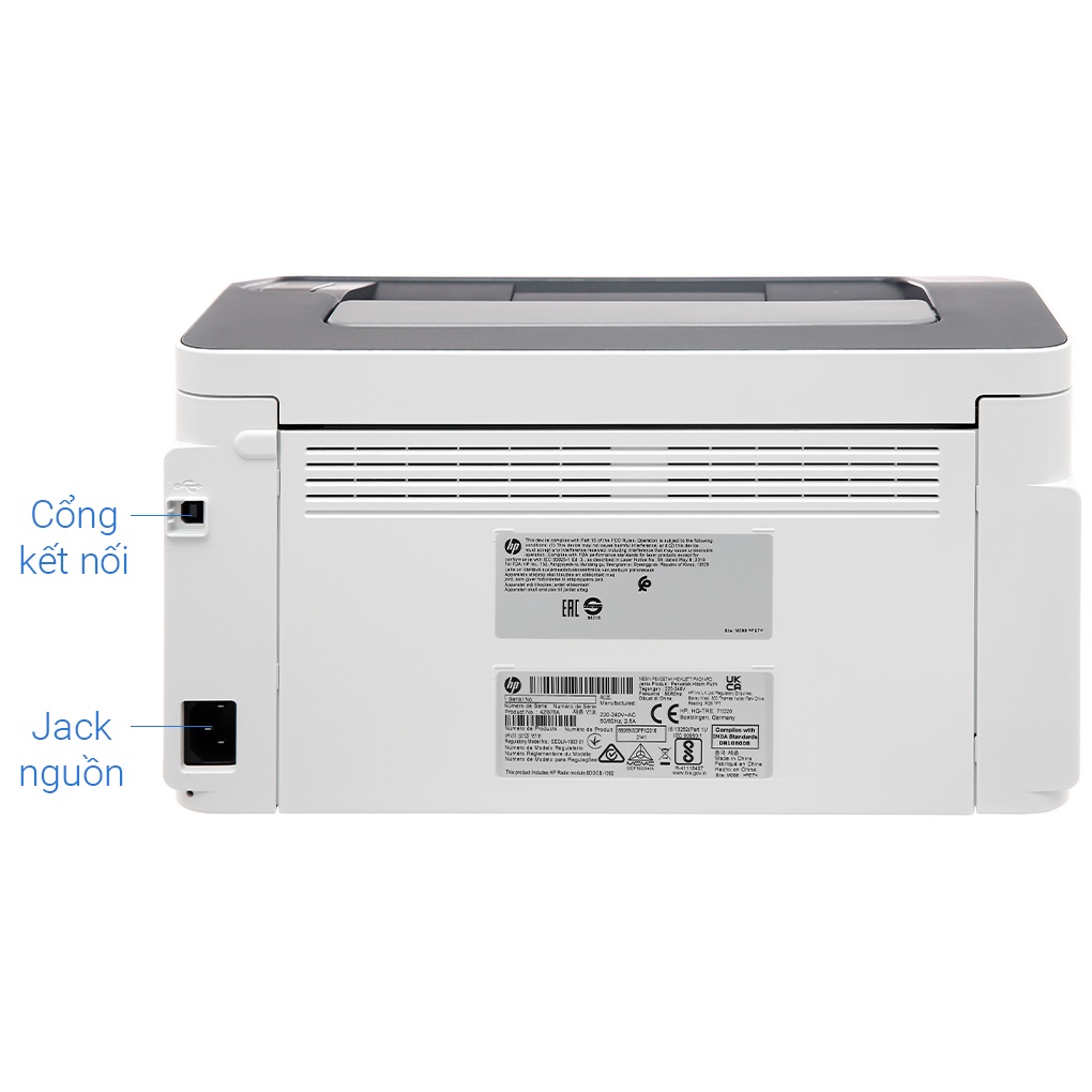 [Voucher 12% max 500K]Máy in laser đen trắng HP 107W - 4ZB78A