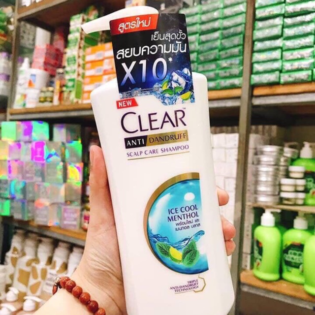 [HCM]DẦU GỘI DẦU CLEAR BẠC HÀ 410ML THÁI LAN