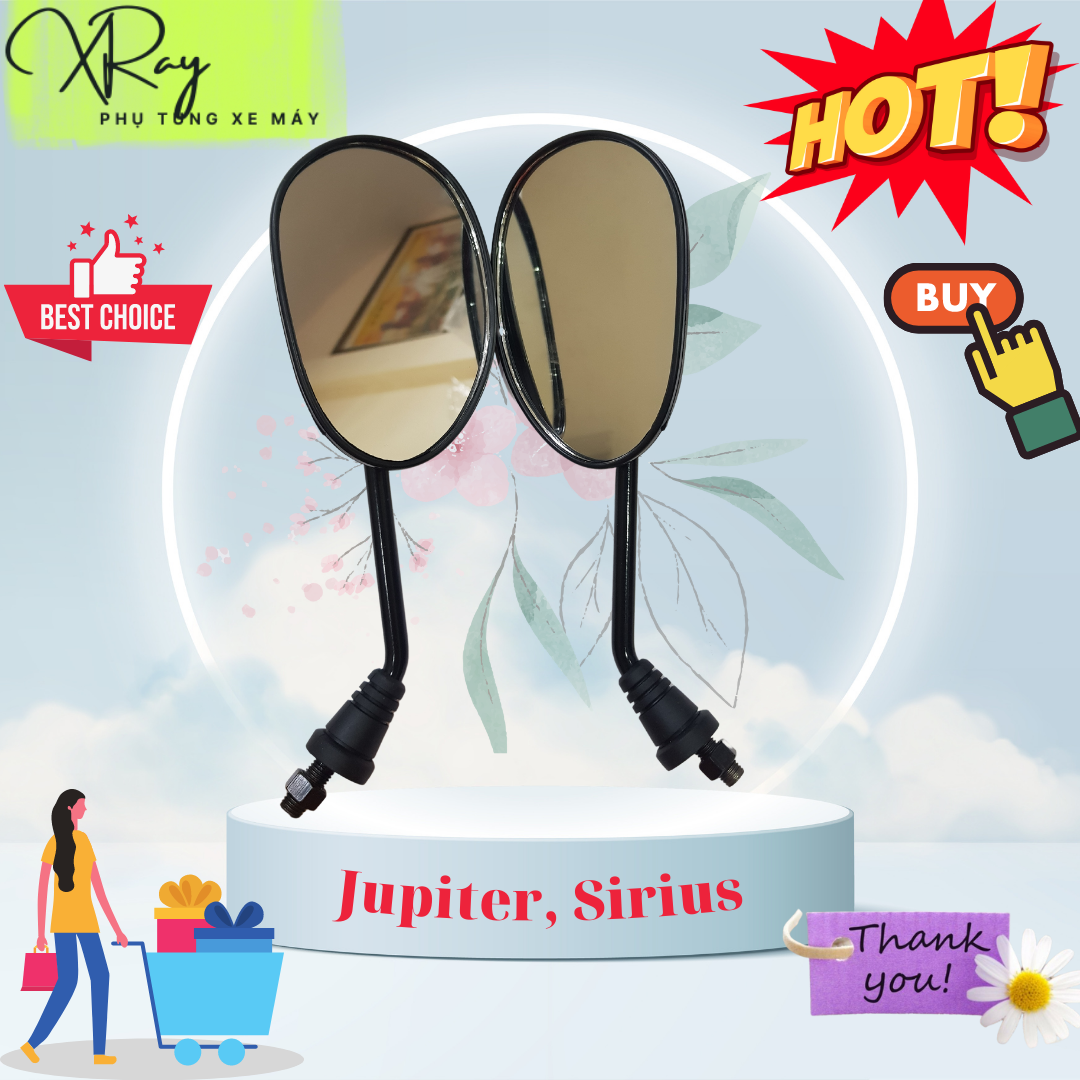 Gương xe máy Jupiter, Sirius( Giá 1 đôi)