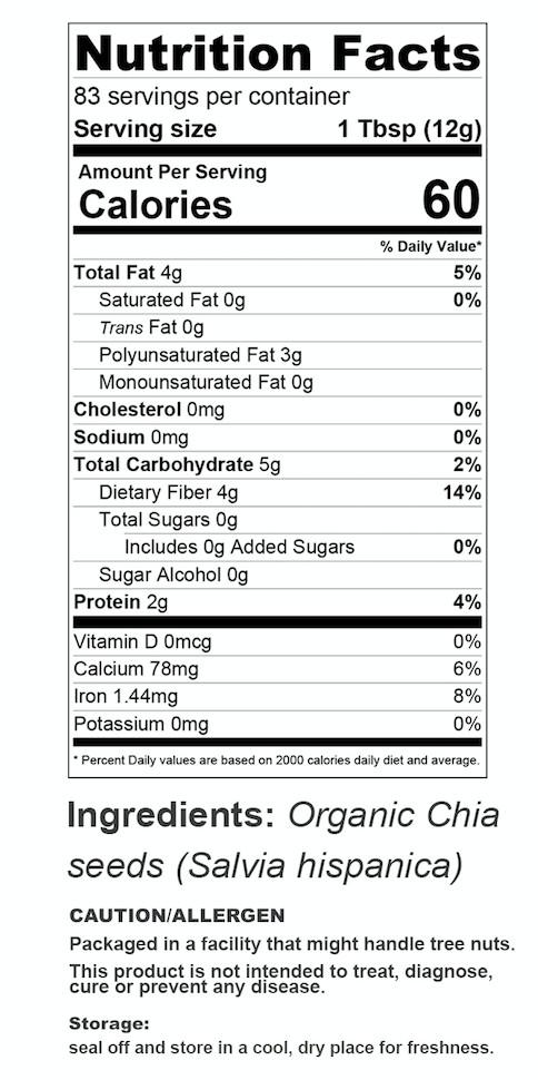 [HCM]HẠT CHIA WP ORGANIC 250GR