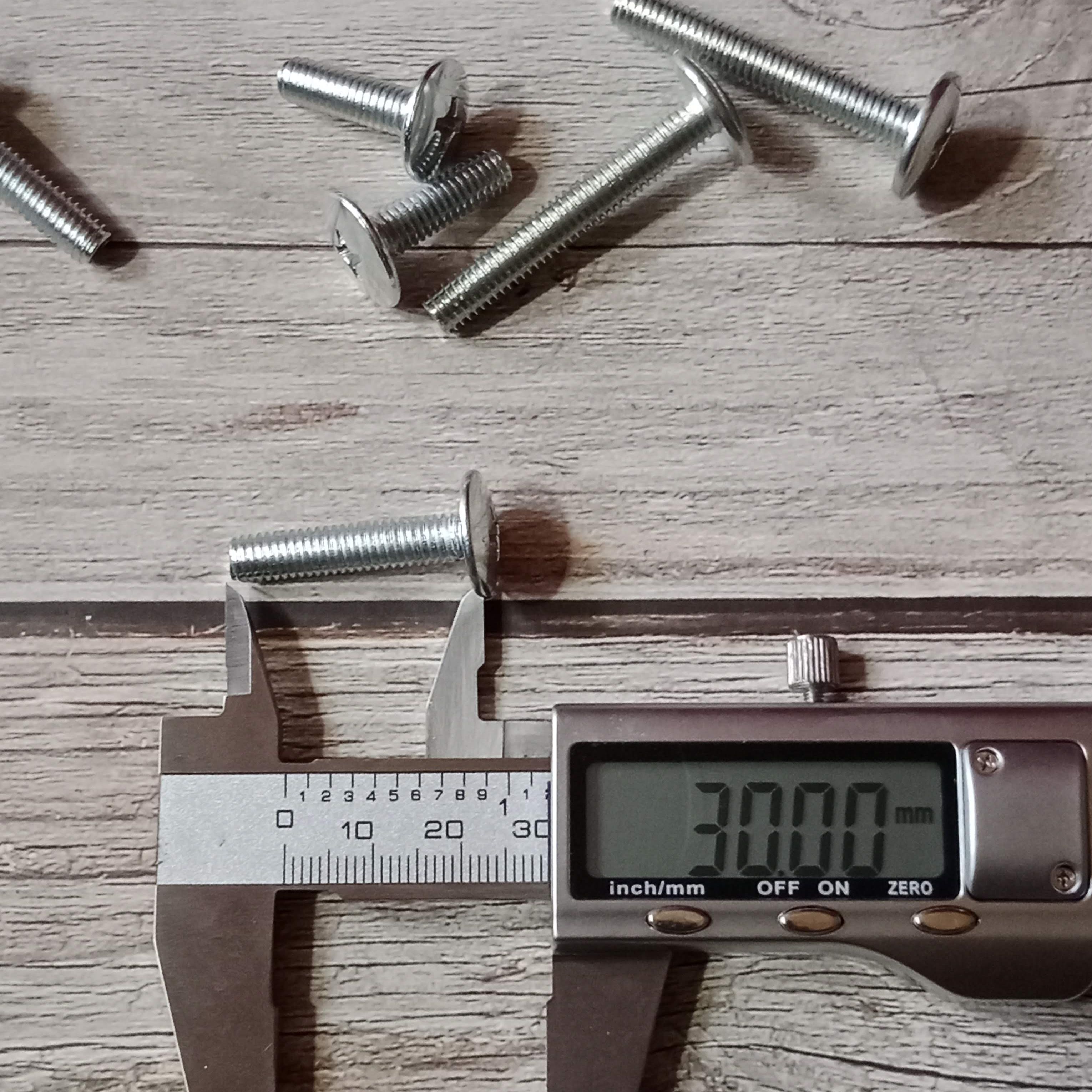 5 con ốc dù 6 li dài 20mm , 30mm , 40mm gắn dàn áo xe máy / ốc mặt nạ wave / ốc dù 6 li