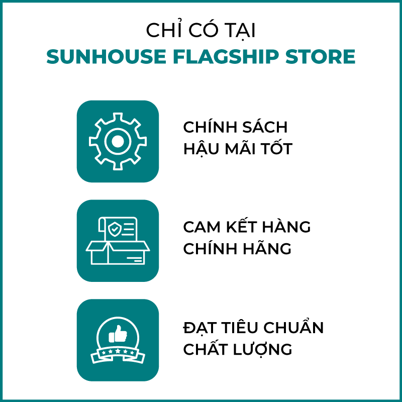 BỘ LAU NHÀ XOAY 360 ĐỘ SUNHOUSE KS-CL350PO - Bảo hành 6 tháng