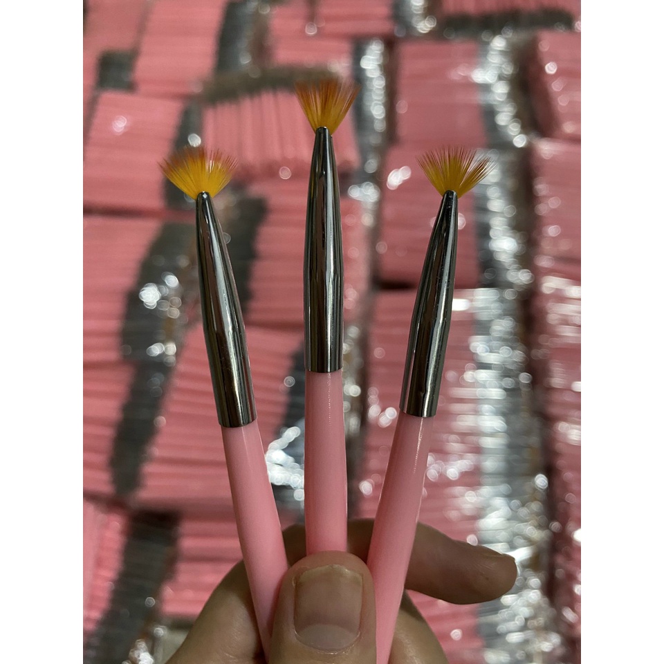 Cọ phẩy nhũ ombre cọ quạt kéo xước kéo nhũ nail - sinailmi