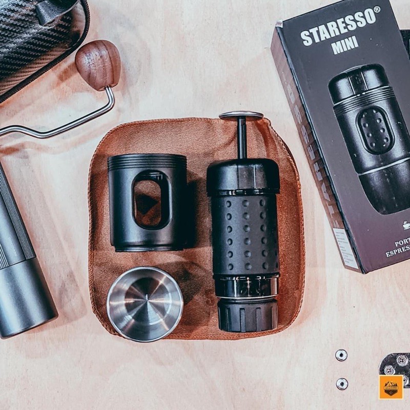 Dụng cụ pha cafe cầm tay Staresso mini (upgrade) Tặng cafe