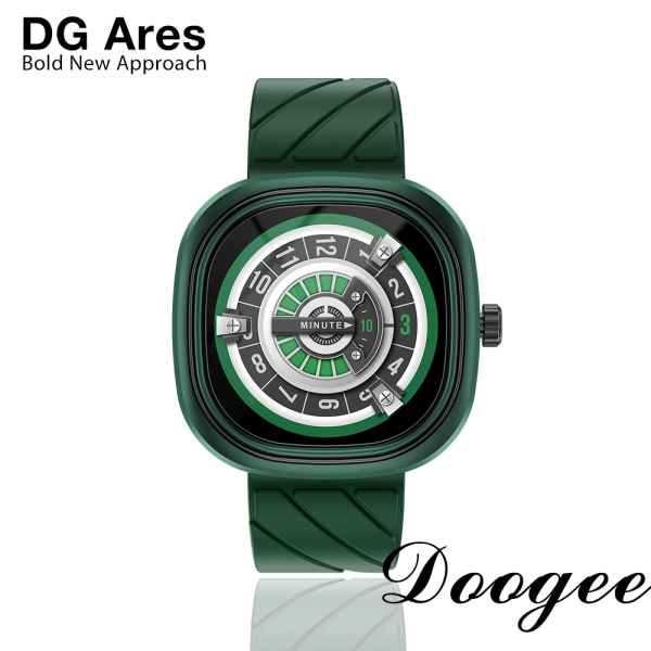 Đồng hồ thông minh DOOGEE DG Ares Pin 300mAh 1.32 inch Cấp độ Retina Màn hình tròn Phong cách thiết kế theo phong cách Punk Đồng hồ dành cho điện thoại Android IOS