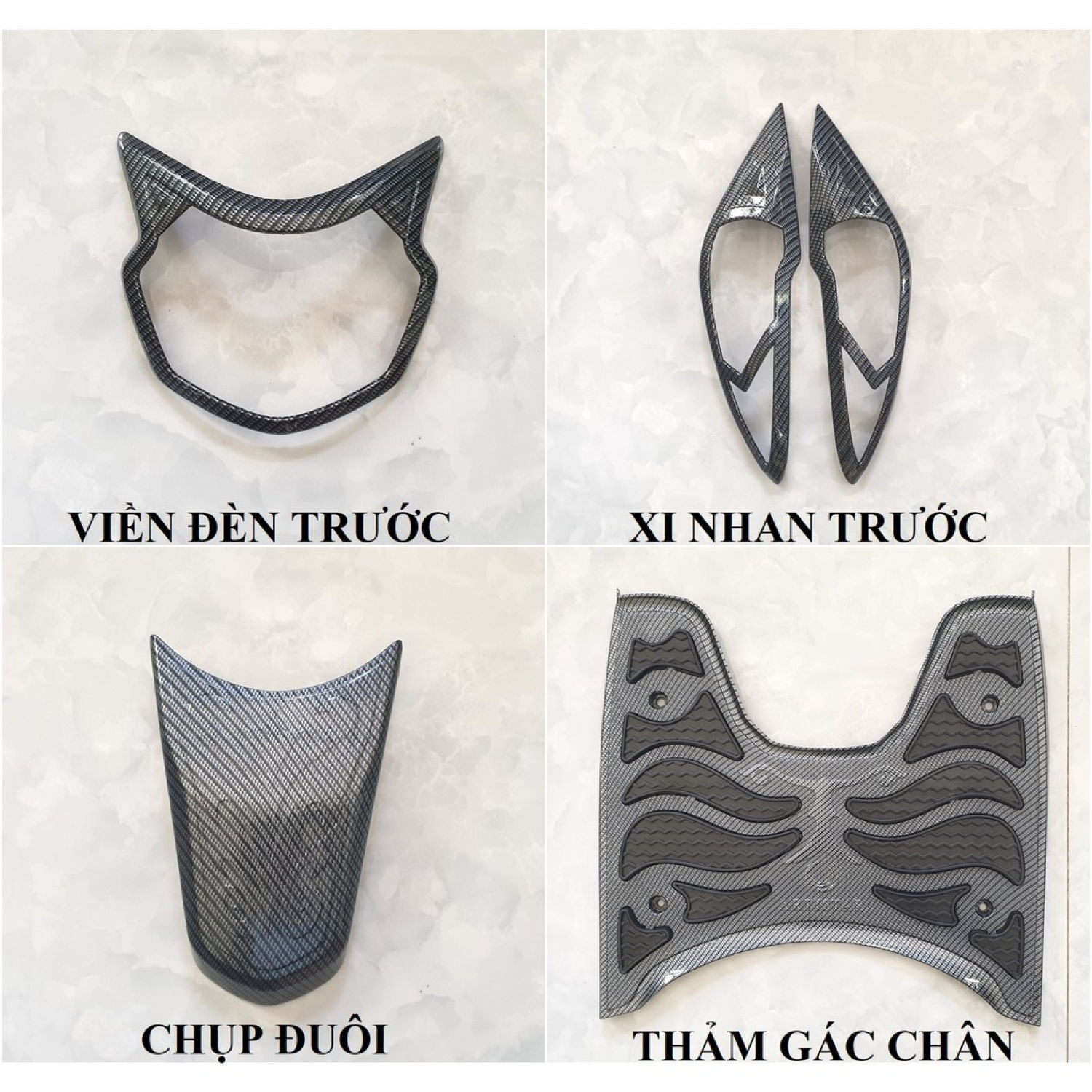 Ốp trang trí xe Vision 2021-2023 Carbon Artistar