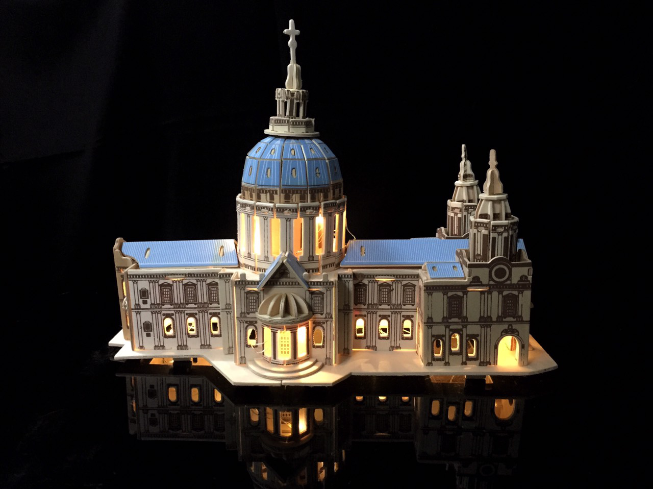 [HCM]Láp ráp 3D gỗ mô hình nhà thờ St. Paul- 35.7x20x29.5cm