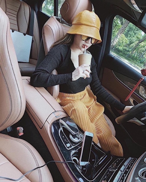 Quần bom lụa xếp ly quảng châu