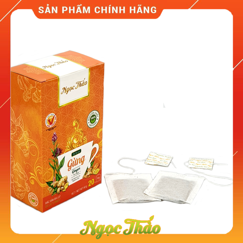 Trà gừng 20 túi lọc Ngọc Thảo