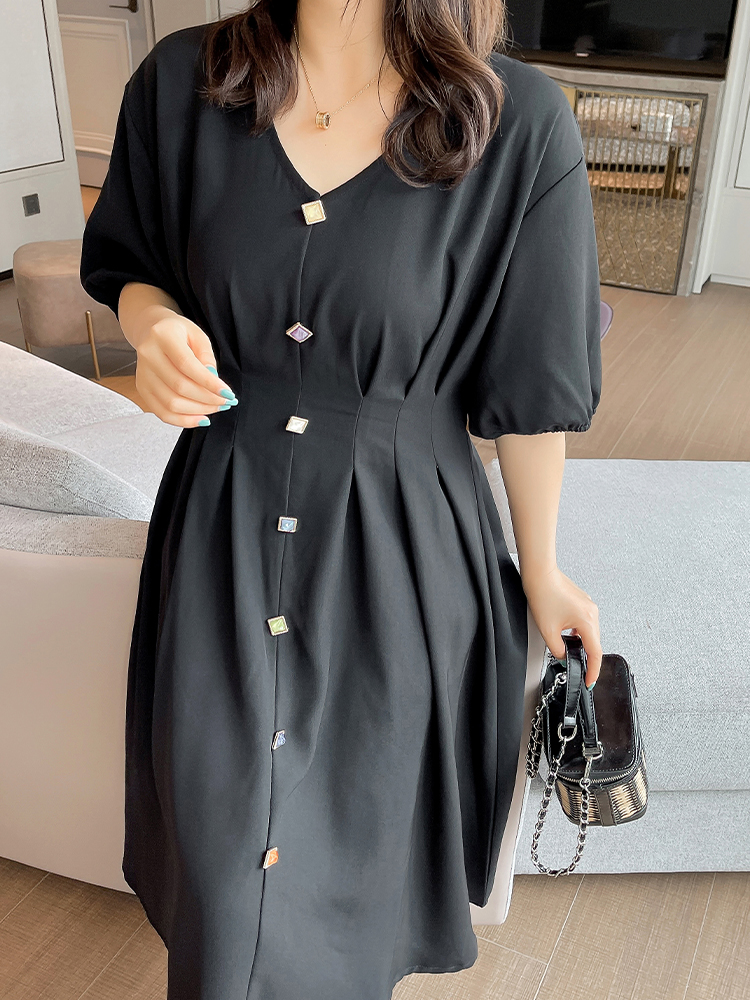 Đầm xòe tiểu thư bigsize cao cấp - BSa1121