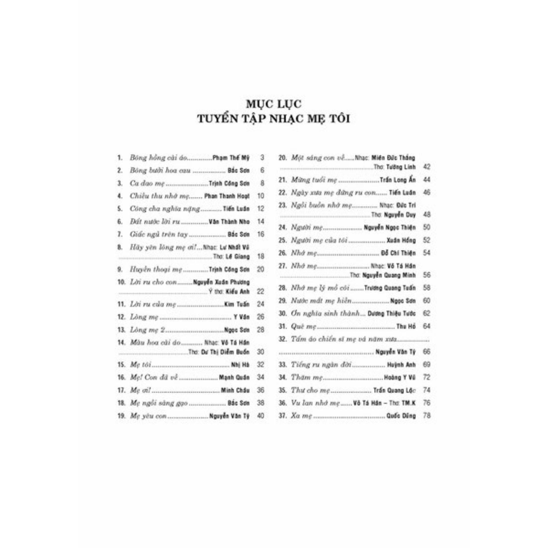 TUYỂN TẬP CA KHÚC VỀ MẸ - MẸ TÔI