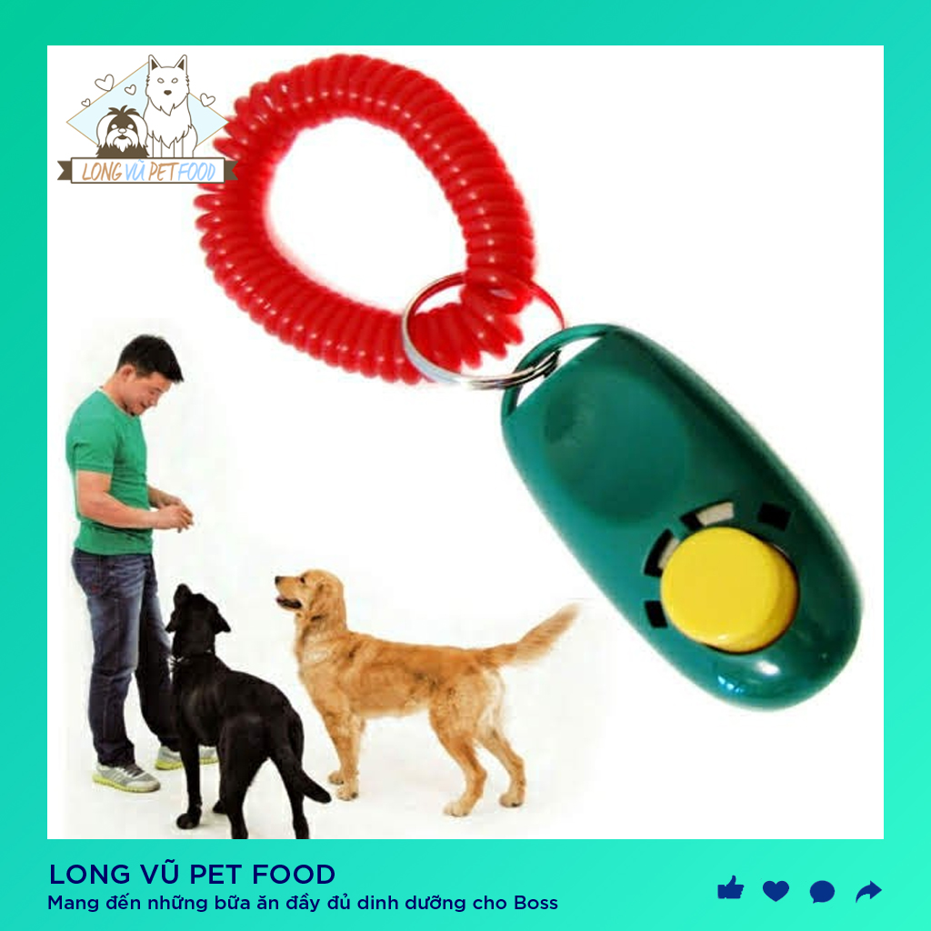 Clicker huấn luyện chó Còi huấn luyện chó - Long Vũ Pet Food