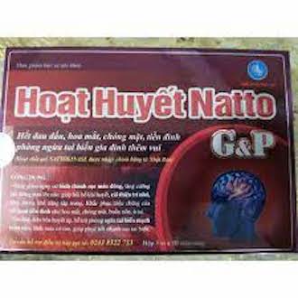 hoạt huyết Natto G&P -Giúp giảm đau đầu , hoa mắt , chóng mặt