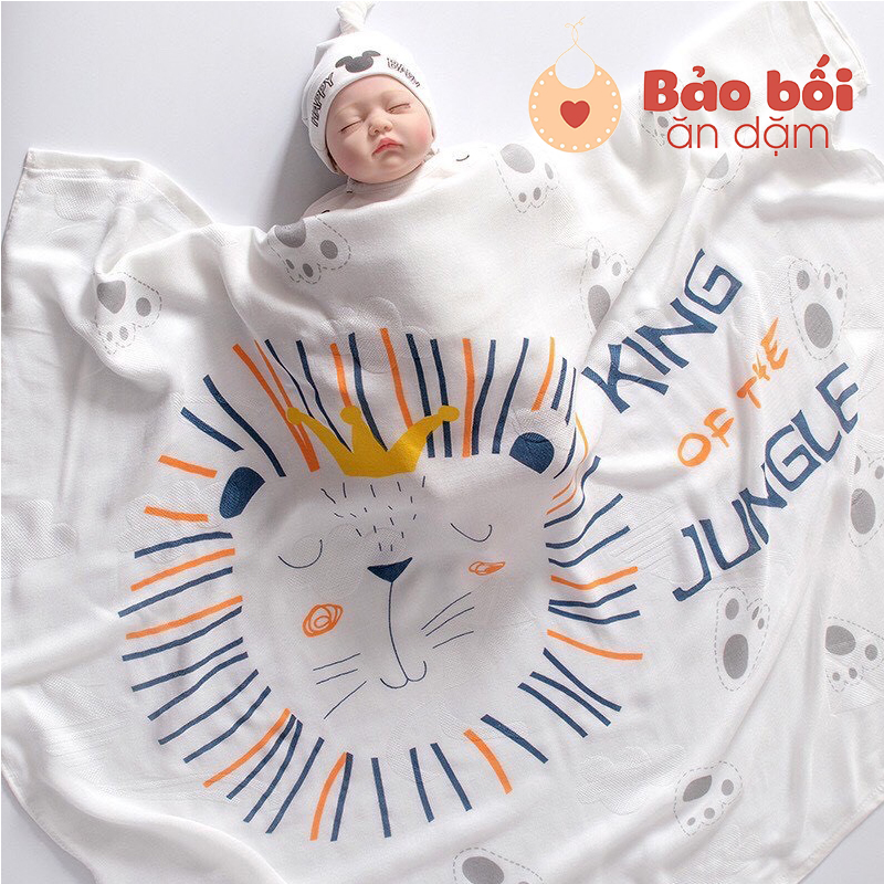 Chăn lụa mềm mại kèm túi zip bao xịn xò cho bé