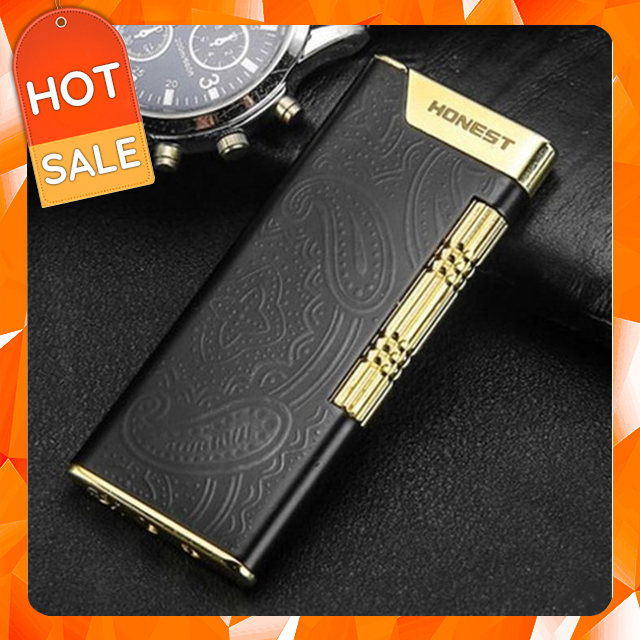 Vỏ Hộp Quẹt Bật Lửa ga đá siêu mỏng Honets BC1007A, họa tiết hoa văn tuyệt đẹp - Vỏ Hộp Quẹt Bật Lửa độc đáo - Vỏ Hộp Quẹt Bật Lửa độc   (KHÔNG GAS, KHÔNG XĂNG)