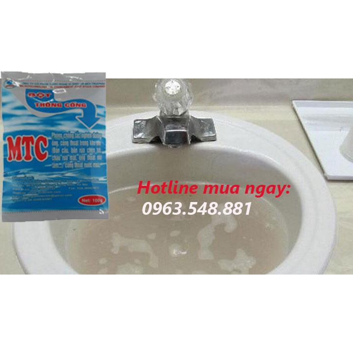 Combo 6 gói. Bột thông cống MTC. Gói 100g